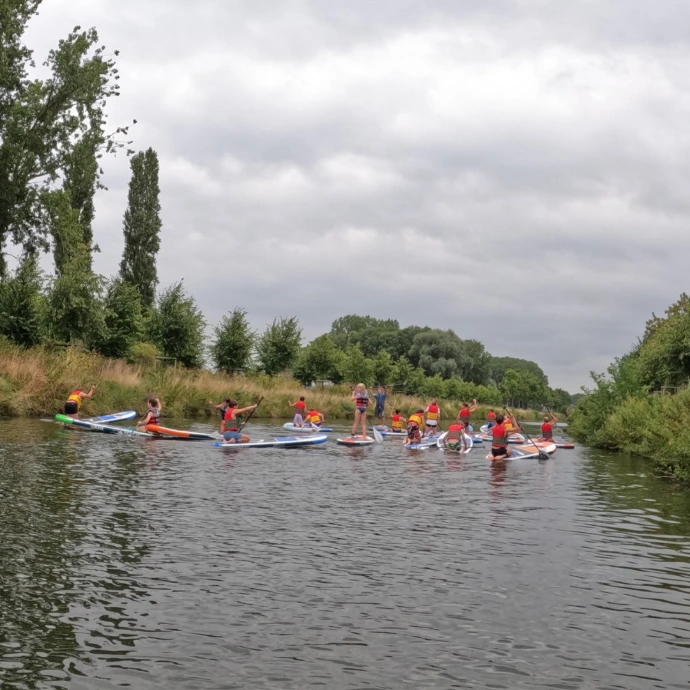 SUP tour Spiere-Helkijn Sup Suppen Stand up paddle Amanzie West-Vlaanderen