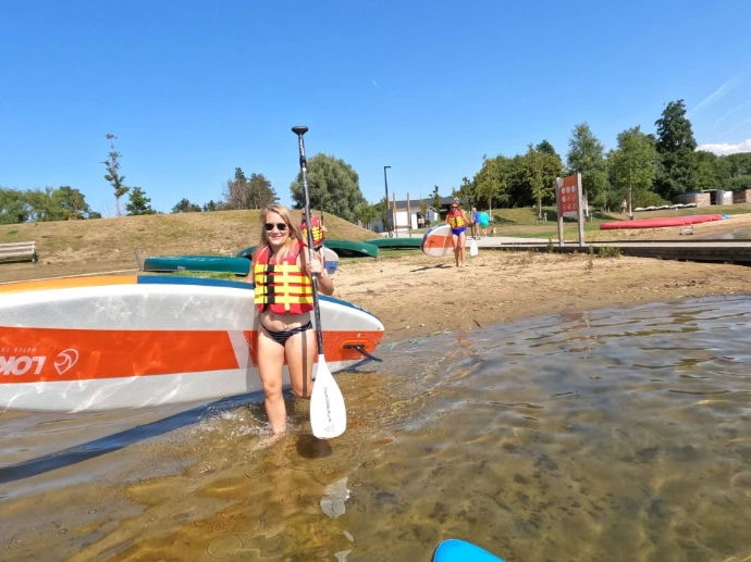 SUP les Suppen SUP lessen Polderwind Amanzie stand up paddle West-Vlaanderen