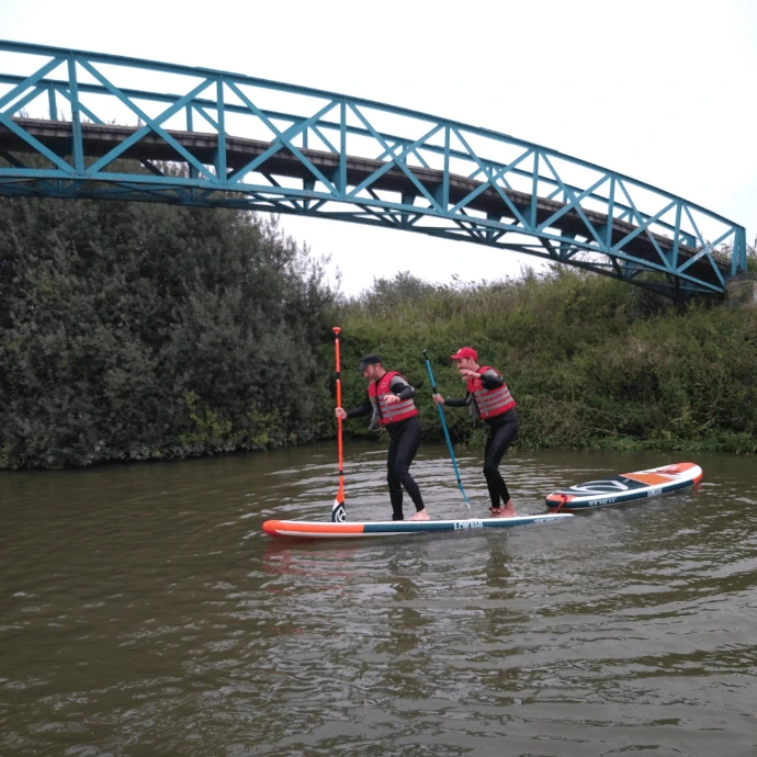 SUP les SUP SUP lessen Roesbrugge IJzer West-Vlaanderen Stand up paddle Amanzie