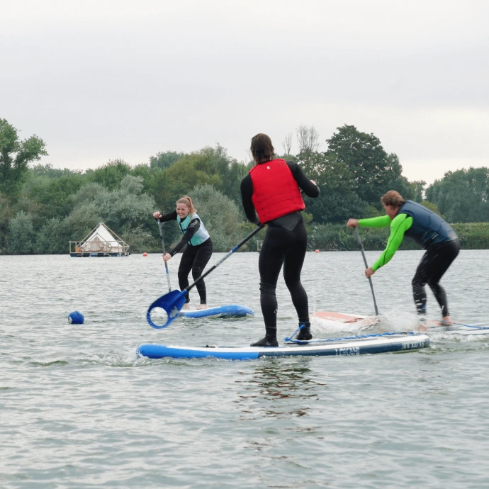 SUP polo West-Vlaanderen Polderwind stand up paddle Amanzie 