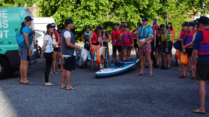 SUP tour Brugge Uniek evenement Amanzie West-Vlaanderen