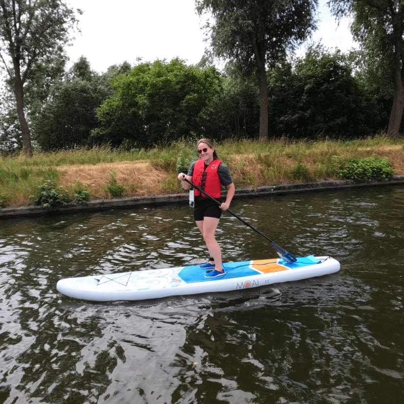 SUP huren Moai 11 West-Vlaanderen Amanzie Stand up paddle suppen watersport