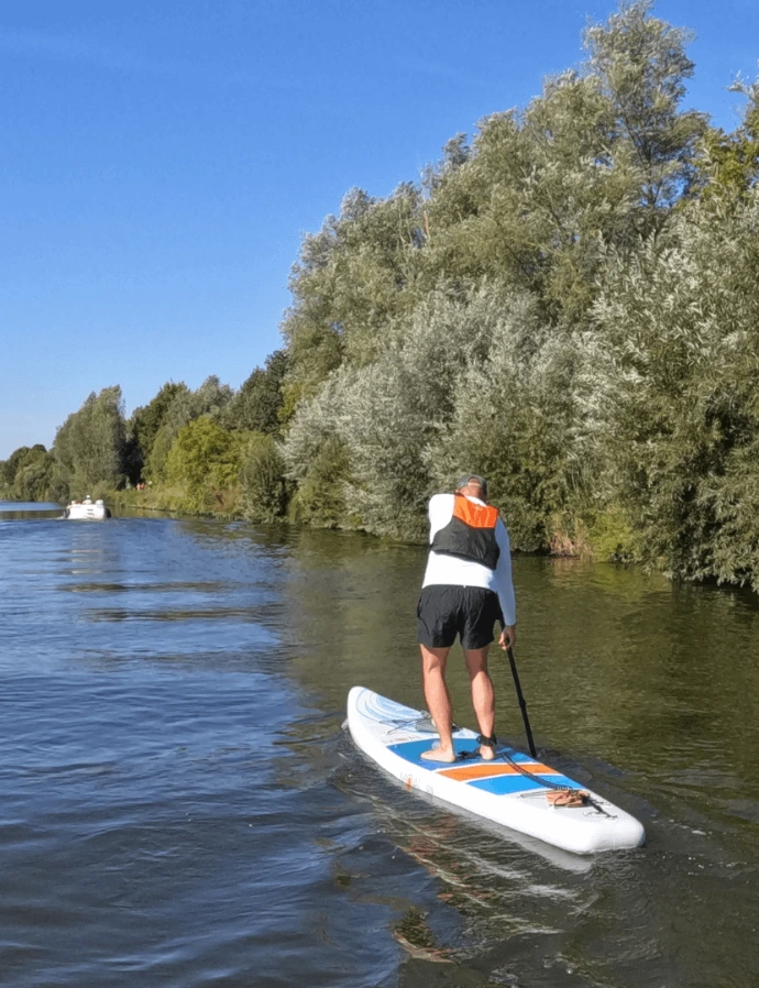 SUP Moai 12'6 SUP huren Stand up paddle Amanzie Touring SUP West-Vlaanderen